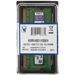 Память SoDIMM DDR3 PC-12800 4Gb (KVR16S11S8/4)